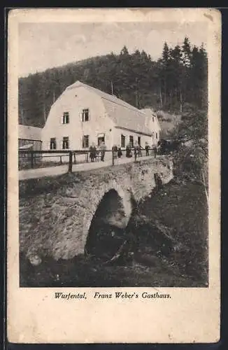 AK Gföhl /N.-Oe., Wurfental, Franz Weber`s Gasthaus