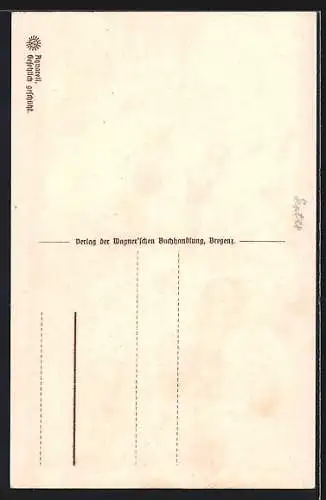 Künstler-AK Bregenz a. B., Martinsturm