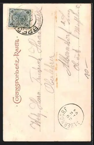 AK Bregenz, Rathausstrasse mit Rathaus und Seekapelle