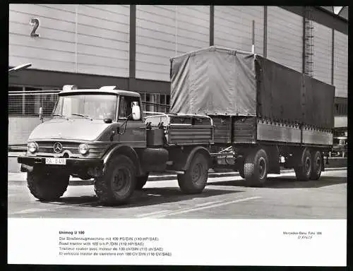 Fotografie Lastwagen Mercedes Benz Unimog U 100, Werkfoto