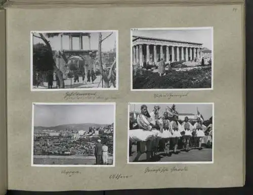 Fotoalbum mit 248 Fotografien & 5 Grafiken, Ansicht Damaskus, KdF Orientreise 1938 General von Steuben Jerusalem Kairo