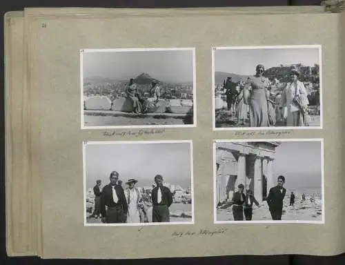 Fotoalbum mit 248 Fotografien & 5 Grafiken, Ansicht Damaskus, KdF Orientreise 1938 General von Steuben Jerusalem Kairo