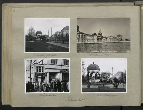 Fotoalbum mit 248 Fotografien & 5 Grafiken, Ansicht Damaskus, KdF Orientreise 1938 General von Steuben Jerusalem Kairo