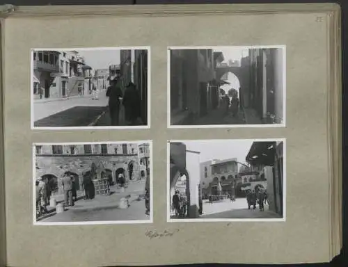 Fotoalbum mit 248 Fotografien & 5 Grafiken, Ansicht Damaskus, KdF Orientreise 1938 General von Steuben Jerusalem Kairo