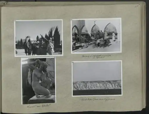 Fotoalbum mit 248 Fotografien & 5 Grafiken, Ansicht Damaskus, KdF Orientreise 1938 General von Steuben Jerusalem Kairo