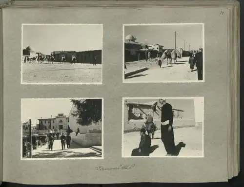 Fotoalbum mit 248 Fotografien & 5 Grafiken, Ansicht Damaskus, KdF Orientreise 1938 General von Steuben Jerusalem Kairo