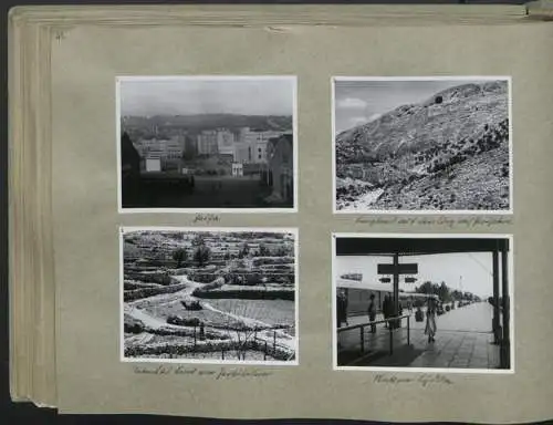 Fotoalbum mit 248 Fotografien & 5 Grafiken, Ansicht Damaskus, KdF Orientreise 1938 General von Steuben Jerusalem Kairo