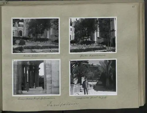 Fotoalbum mit 248 Fotografien & 5 Grafiken, Ansicht Damaskus, KdF Orientreise 1938 General von Steuben Jerusalem Kairo