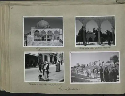 Fotoalbum mit 248 Fotografien & 5 Grafiken, Ansicht Damaskus, KdF Orientreise 1938 General von Steuben Jerusalem Kairo