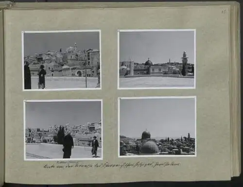 Fotoalbum mit 248 Fotografien & 5 Grafiken, Ansicht Damaskus, KdF Orientreise 1938 General von Steuben Jerusalem Kairo