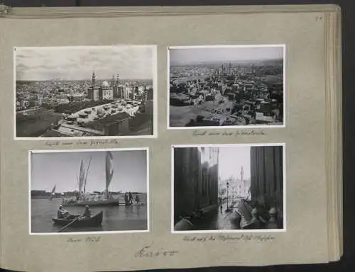 Fotoalbum mit 248 Fotografien & 5 Grafiken, Ansicht Damaskus, KdF Orientreise 1938 General von Steuben Jerusalem Kairo