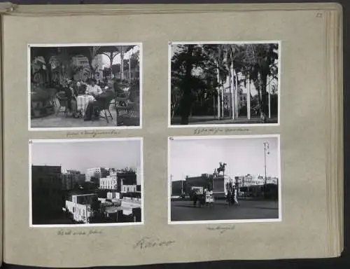 Fotoalbum mit 248 Fotografien & 5 Grafiken, Ansicht Damaskus, KdF Orientreise 1938 General von Steuben Jerusalem Kairo