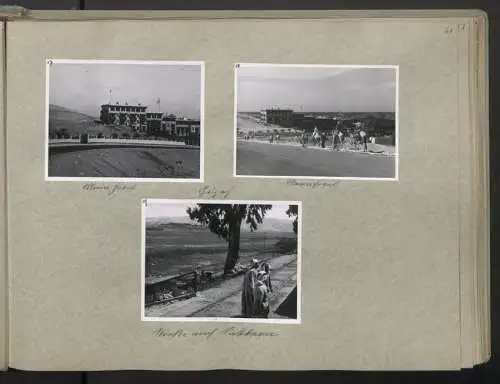 Fotoalbum mit 248 Fotografien & 5 Grafiken, Ansicht Damaskus, KdF Orientreise 1938 General von Steuben Jerusalem Kairo