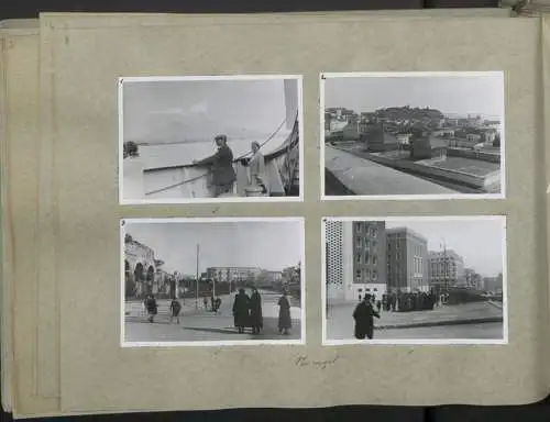 Fotoalbum mit 248 Fotografien & 5 Grafiken, Ansicht Damaskus, KdF Orientreise 1938 General von Steuben Jerusalem Kairo