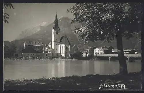 AK Schwaz, Ortsansicht über den Fluss