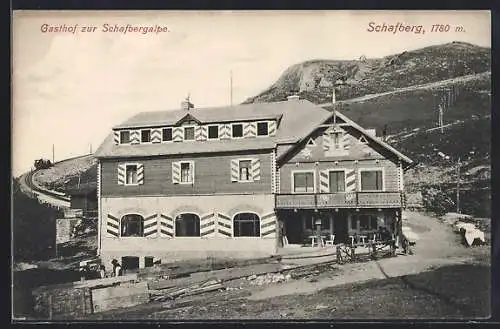 AK Schafberg, Gasthof zur Schafbergalpe