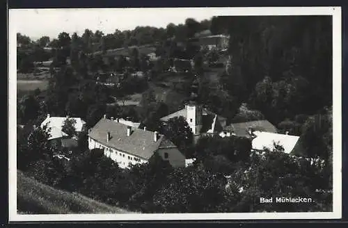 AK Feldkirchen an der Donau, Bad Mühllacken, Ortsansicht vom Hügel aus