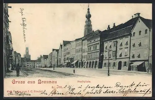 AK Braunau a. Inn, Stadtplatz