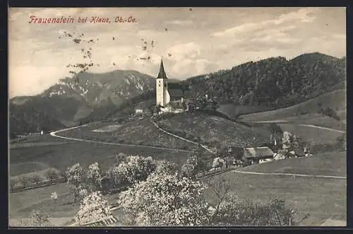 AK Frauenstein bei Klaus, Kirche auf dem Hügel