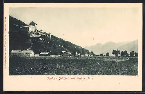 AK Sillian /Tirol, Ortsansicht mit dem Schloss Heimfels