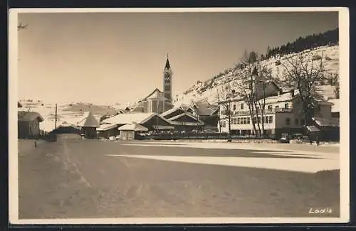 AK Ladis, Ortspartie im Schnee