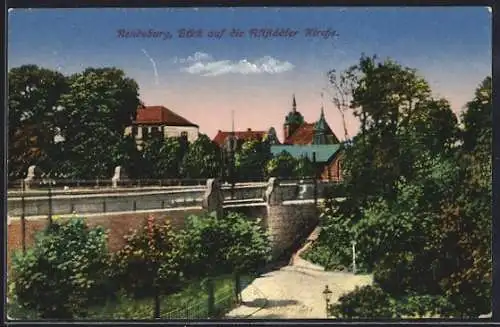 AK Rendsburg, Blick auf die Altstädter Kirche