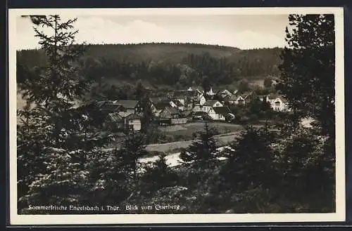 AK Engelsbach i. Thür., Blick vom Querberg auf den Ort