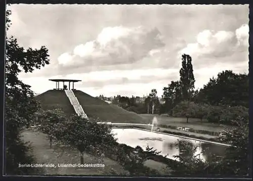 AK Berlin-Lichterfelde, Blick zur Lilienthal-Gedenkstätte