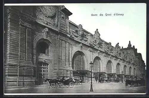 AK Paris, Gare du Quai d`Orsay, Bahnhof