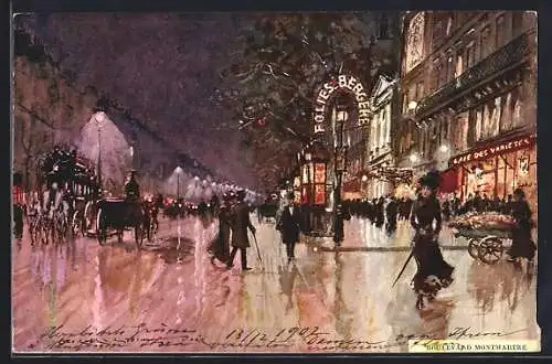 Künstler-AK Georges Stein: Boulevard Montmartre