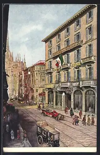 AK Milano, Corso Vittorio Emanuele, Hotel Roma