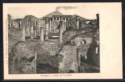 AK Pompei, Casa di Cornelio, Ausgrabung