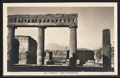 AK Pompei, Foro Triangolare, Ausgrabung