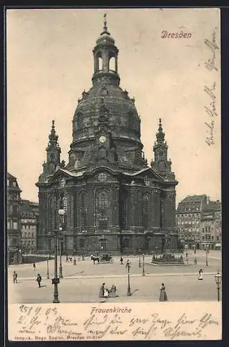 AK Dresden, Partie an der Frauenkirche