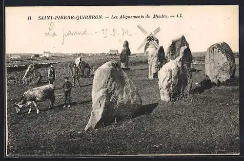 AK Saint-Pierre-Quiberon, Les Alignements du Moulin