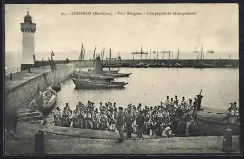 AK Quiberon, Port Haliguen, Compagnie de débarquement