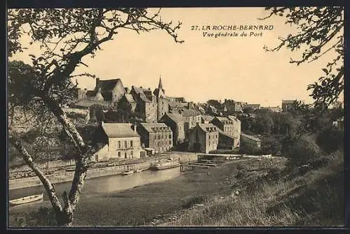 AK La Roche-Bernard, Vue générale du port