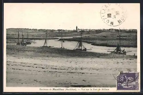 AK Muzillac, Vue sur le Port de Billiers