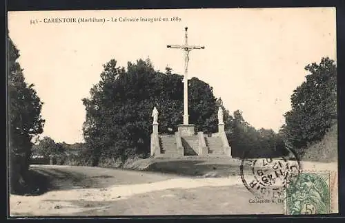 AK Carentoir, Le Calvaire inauguré en 1889