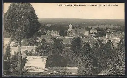 AK La Gacilly, Panorama pris de la Villa Alber