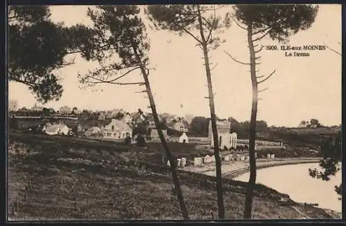 AK Île-aux-Moines, Le bourg et la plage du Drehen