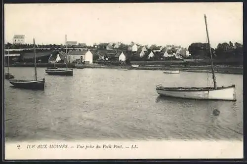 AK Île aux Moines, Vue prise du Petit Port