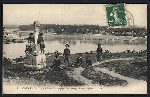 AK Conleau, La Croix de Langlet et la Presqu`île de Conleau