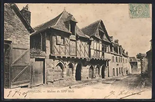 AK Josselin, Maisons du XVIe siècle