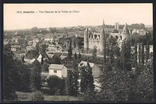 AK Josselin, Vue Générale de la Vallée de l`Oust