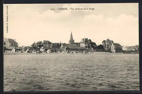 AK Larmor, Vue générale de la Plage