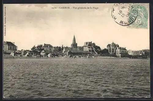 AK Larmor, Vue générale de la Plage