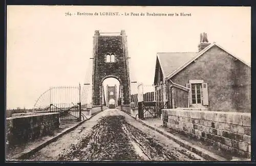 AK Bonhomme, Vue du pont sur le Blavet près de Lorient