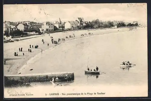 AK Larmor, Vue panoramique de la Plage de Toulhars