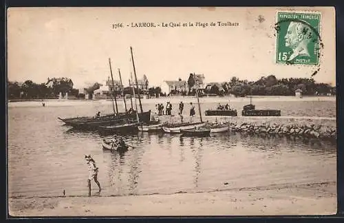 AK Larmor, Le Quai et la Plage de Toulhars